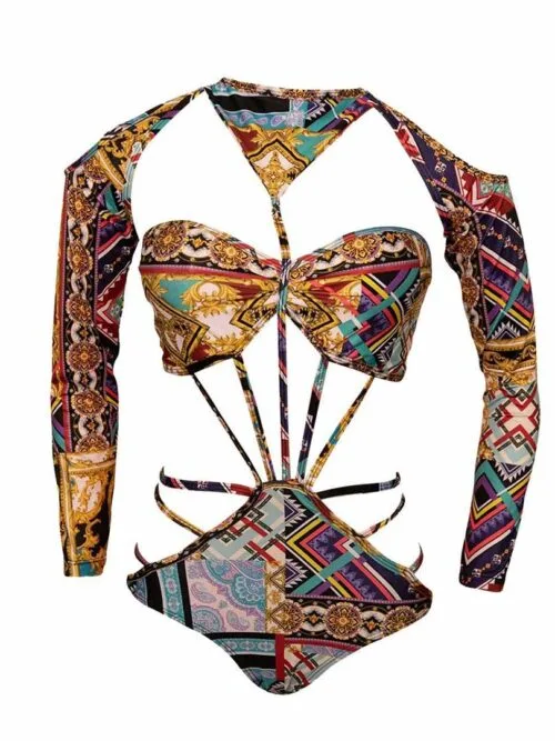 Bodysuit Faraona print