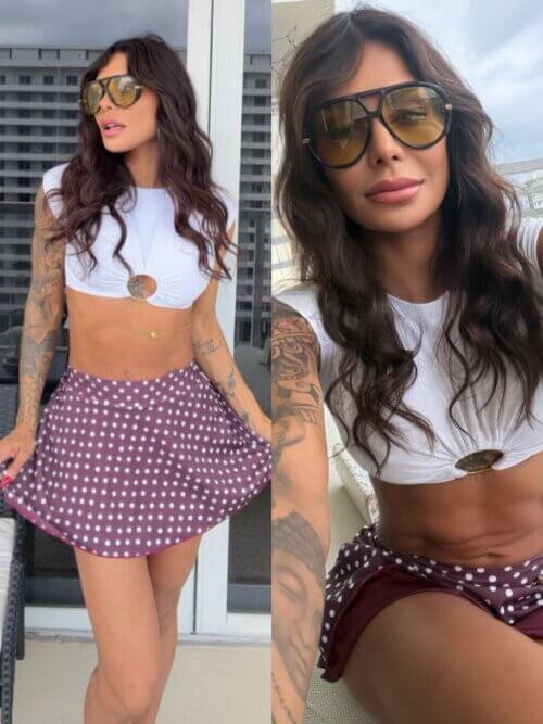 Skirt lunares vino vino