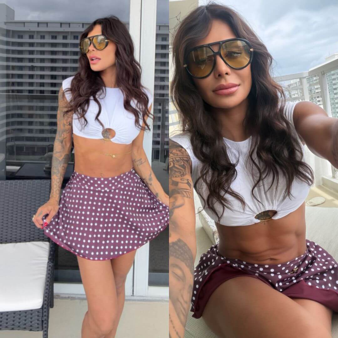 Skirt lunares vino vino